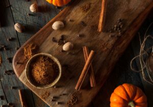 Organic Pumpkin Spice with Cinnamon Allspice Nutmeg and Ginger